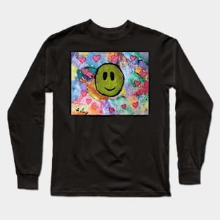 Smiling Love by Riley Long Sleeve T-Shirt